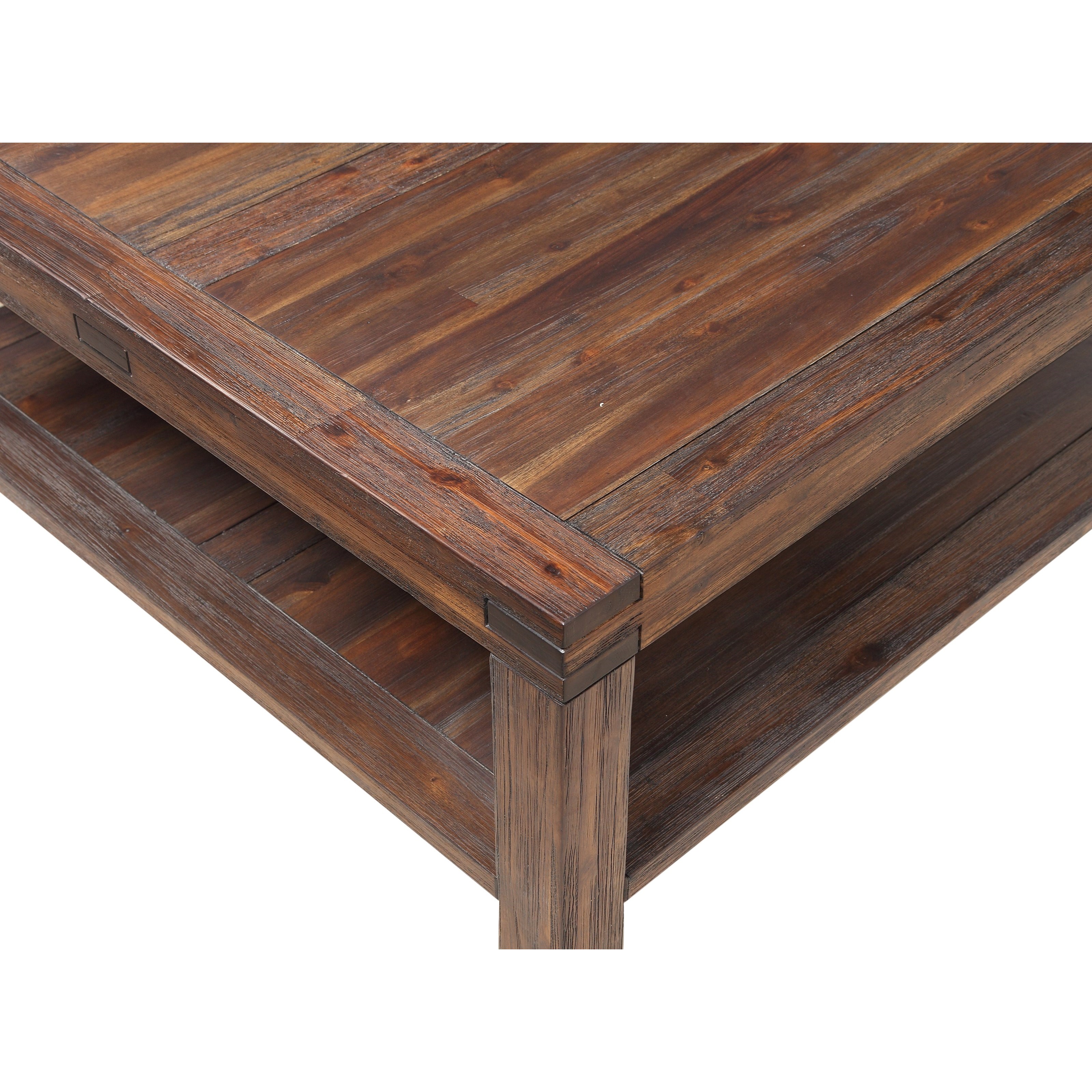 Modus International Meadow Solid Wood Square Coffee Table Reeds